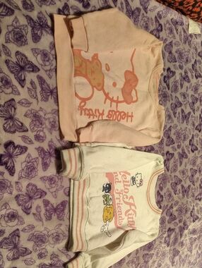 Hello Kitty Pink and Cream Character Sweatshirt Duo